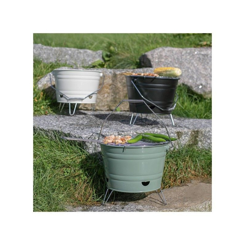 Portable charcoal barbecue - LIVOO - DOC327N - Stainless steel - Cooki