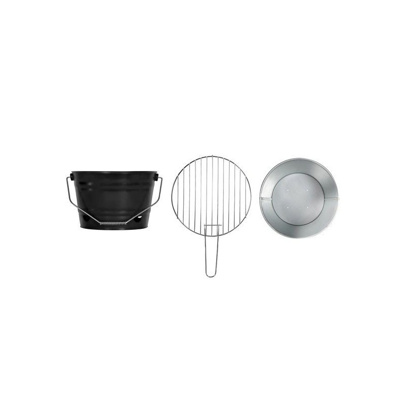 Portable charcoal barbecue - LIVOO - DOC327N - Stainless steel - Cooki
