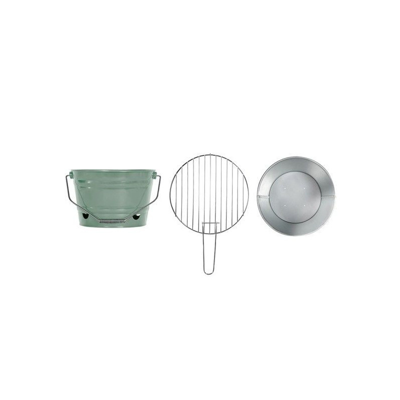 Portable charcoal barbecue - Livoo - DOC327V - Green - Lightweight - F