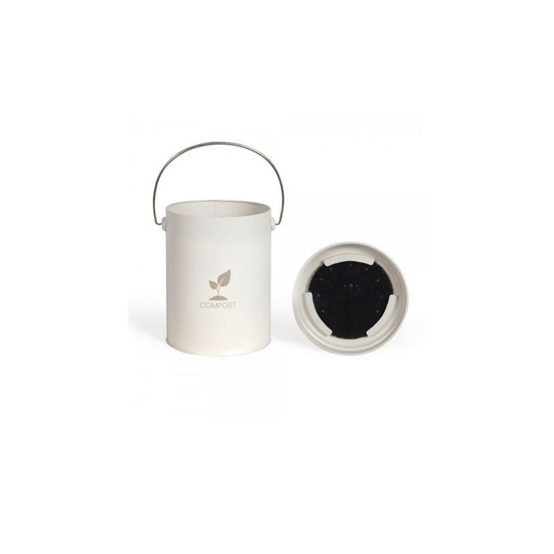 Livoo Cream Kitchen Compost Bucket 6L - MES154C