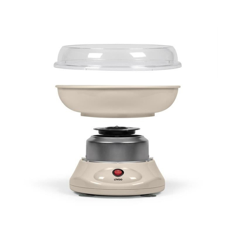 Cotton candy machine - LIVOO - DOM468C - 450W - Removable bowl and lid