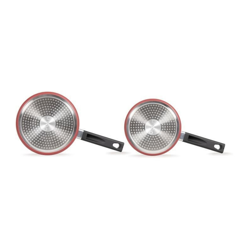 Set of 2 saucepans - LIVOO - MEP154R - Non-stick without PFOA or PFOS