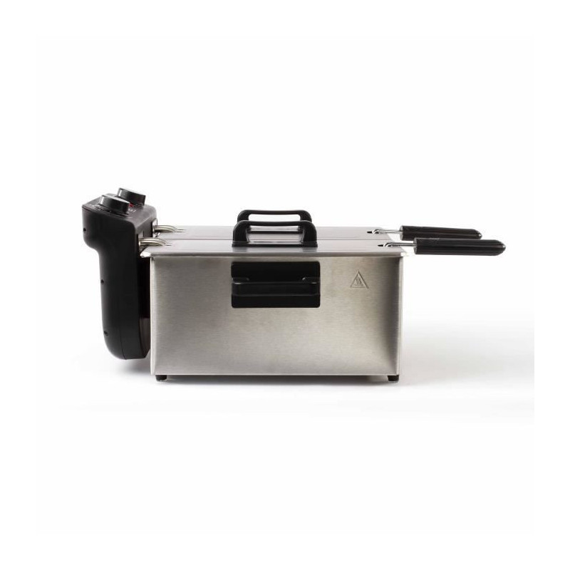 Livoo Doc217 Double fryer 2 x 3 l stainless steel 3300W - Black + gray