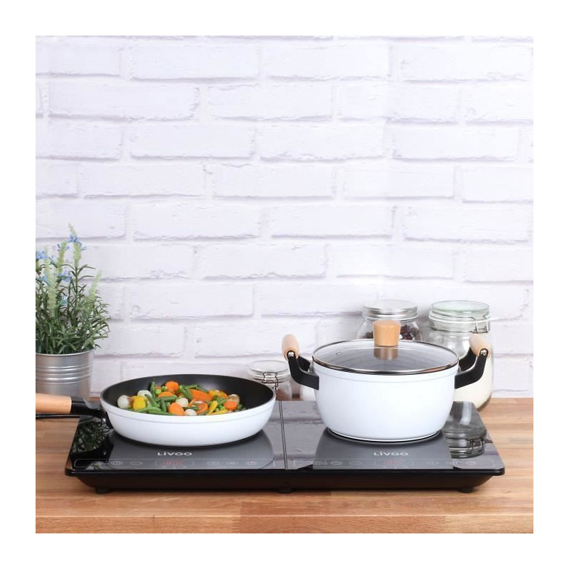 Livoo Doc235 Simple induction plate - 22cm - from 60 ° to 240 ° - Bl