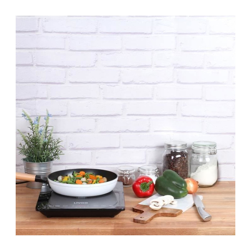 LIVOO DOC236 Double induction hob - 22cm - from 60 ° to 240 ° - Blac