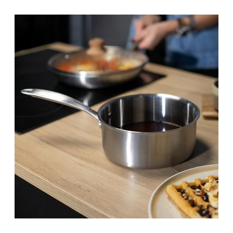 Brigade - 18 cm stainless steel saucepan - LIVOO - MEP160 - Triply sta