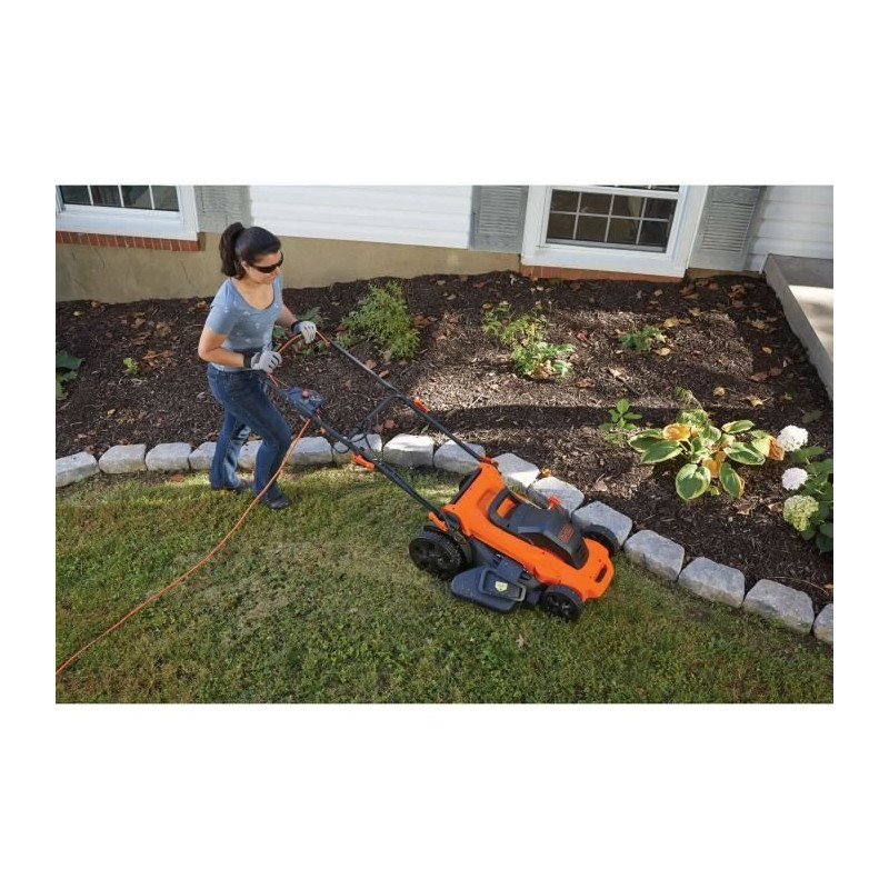 Electric mower 48cm LM2000 -QS Black+Decker - 7 adjustable heights fro