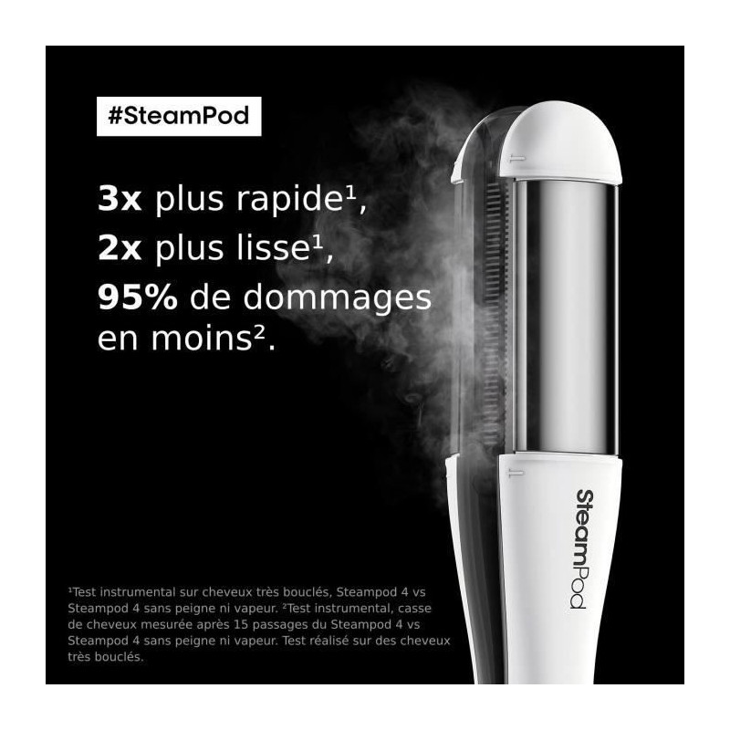 Steampod 4.0 - Steam straightener - High resistance ceramic plate - L'