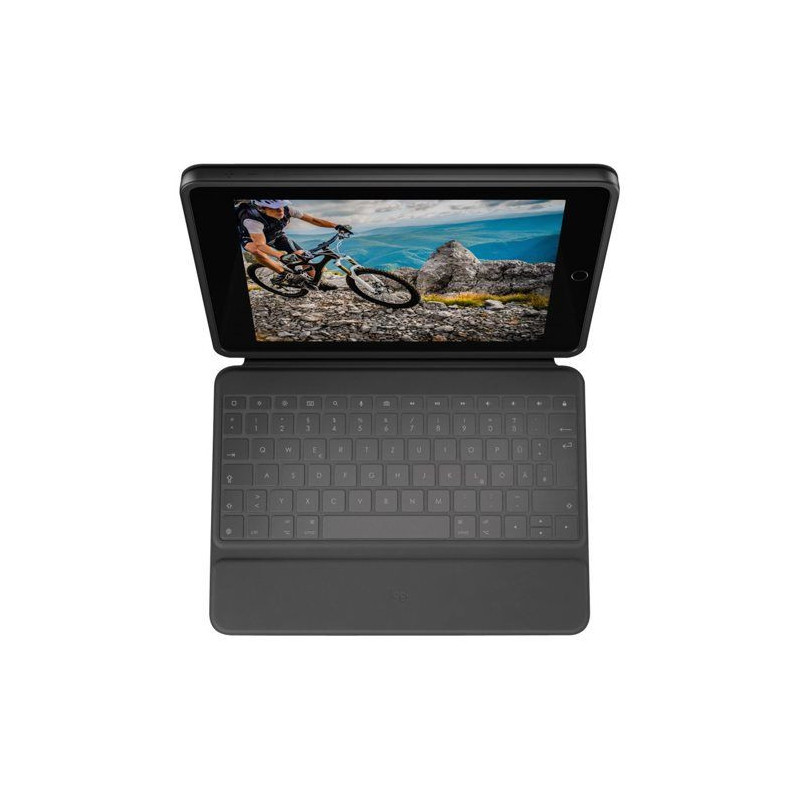 Ultra-protective Keyboard Case - LOGITECH - Rugged Folio - For iPad (7