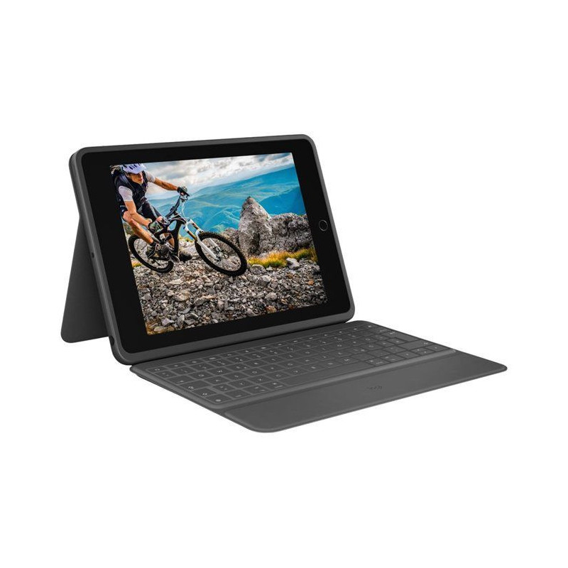 Ultra-protective Keyboard Case - LOGITECH - Rugged Folio - For iPad (7