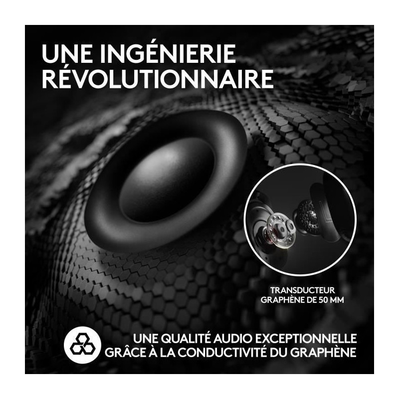 Logitech G PRO X 2 LIGHTSPEED PC Headset Bluetooth Headphones, Detacha