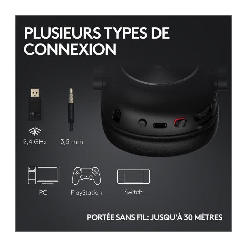 Logitech G PRO X 2 LIGHTSPEED PC Headset Bluetooth Headphones, Detacha