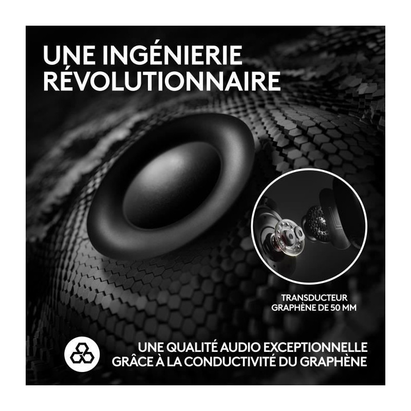 Logitech G PRO X 2 LIGHTSPEED PC Headset Bluetooth Headphones, Detacha