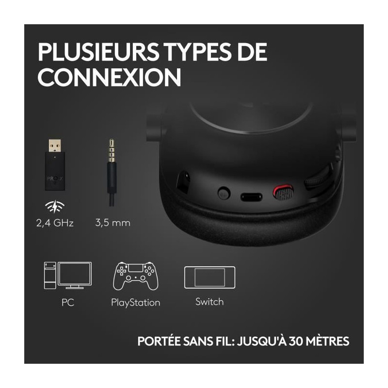 Logitech G PRO X 2 LIGHTSPEED PC Headset Bluetooth Headphones, Detacha