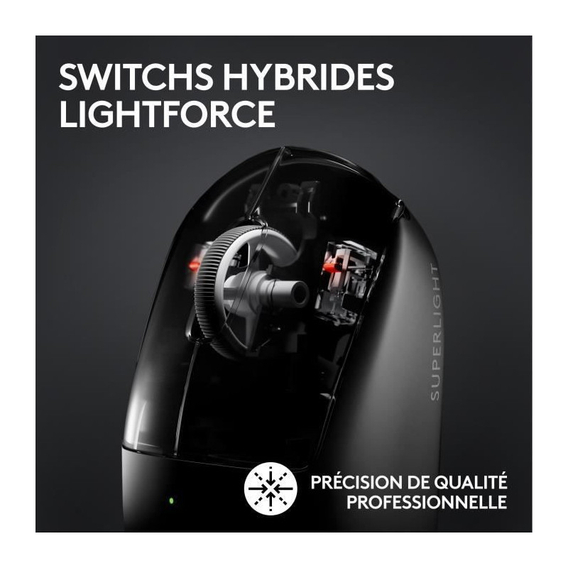 Logitech G PRO X SUPERLIGHT 2 LIGHTSPEED Wireless Gaming Mouse, Lightw