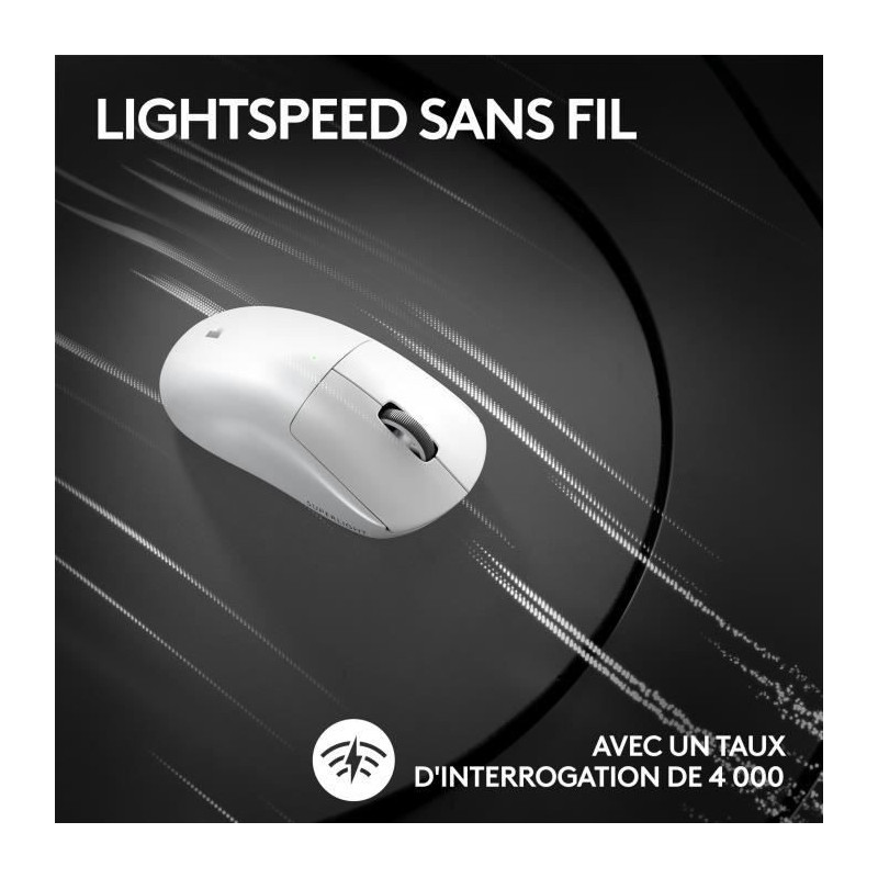 Logitech G PRO X SUPERLIGHT 2 LIGHTSPEED Wireless Gaming Mouse, Lightw