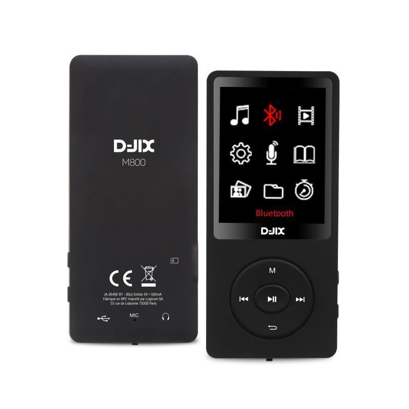 MP4 player - LOGICOM - M800 - 8GB - Bluetooth - 2.4'' - 300 mAh - USB-