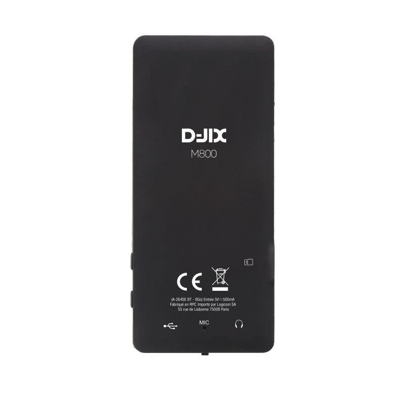 MP4 player - LOGICOM - M800 - 8GB - Bluetooth - 2.4'' - 300 mAh - USB-