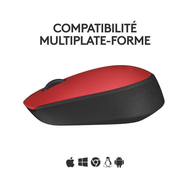 LOGITECH Wireless Mouse M171 Red