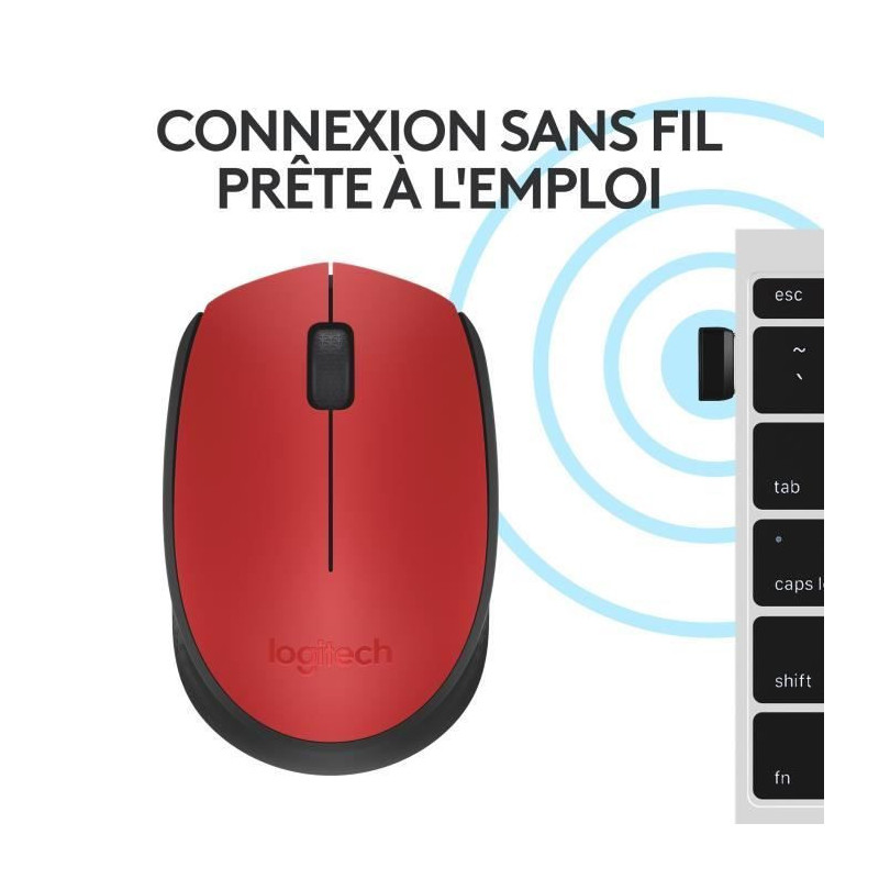 LOGITECH Wireless Mouse M171 Red