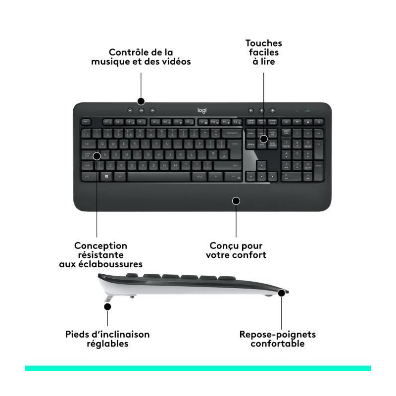 LOGITECH MK540 Keyboard Mouse Pack