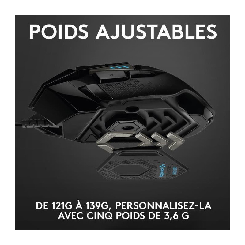 Logitech G502 HERO Souris Gaming