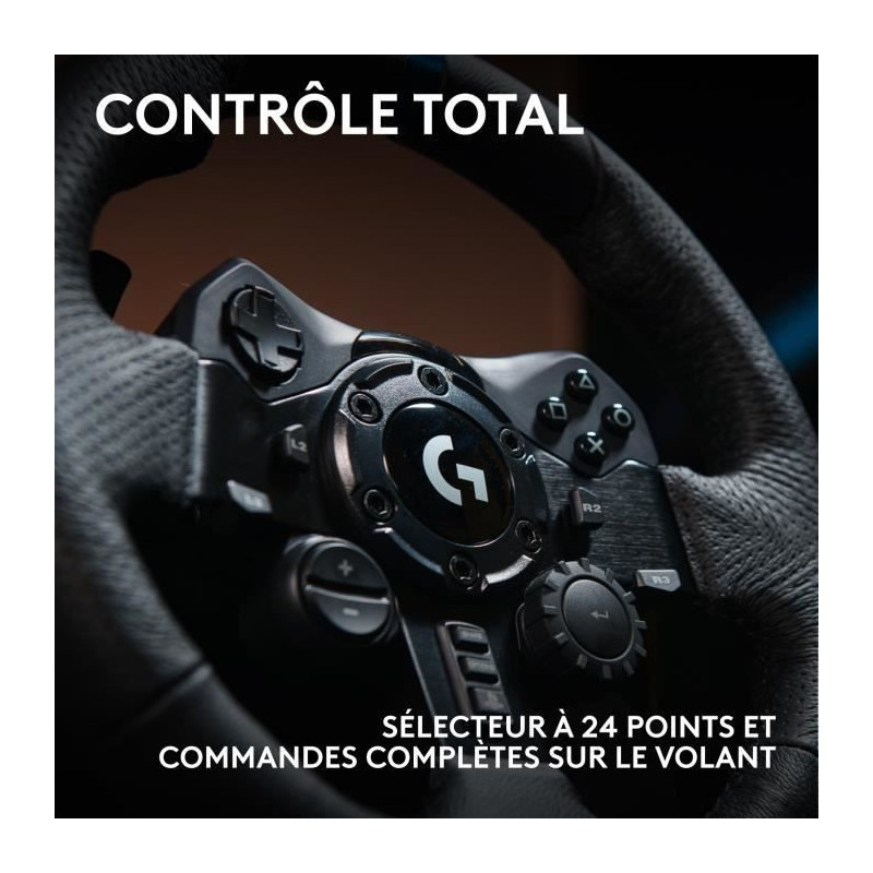 LOGITECH G - Steering wheel G923 - Compatible with PS5 - PS4 and PC