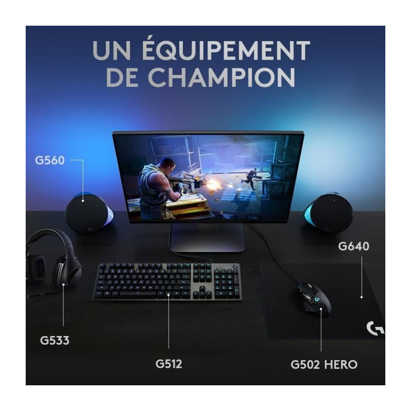 LOGITECH G - Lightsync G512 Keyboard - Carbon