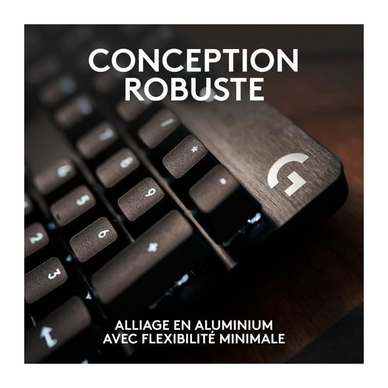 Logitech G - Mechanical gaming keyboard G413 is large - black aluminum