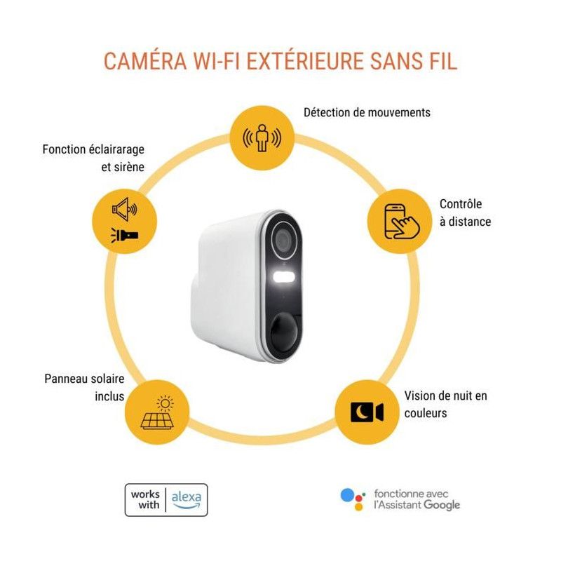 Konyks Camini Air 2 Solar Wireless Outdoor Surveillance Camera with So