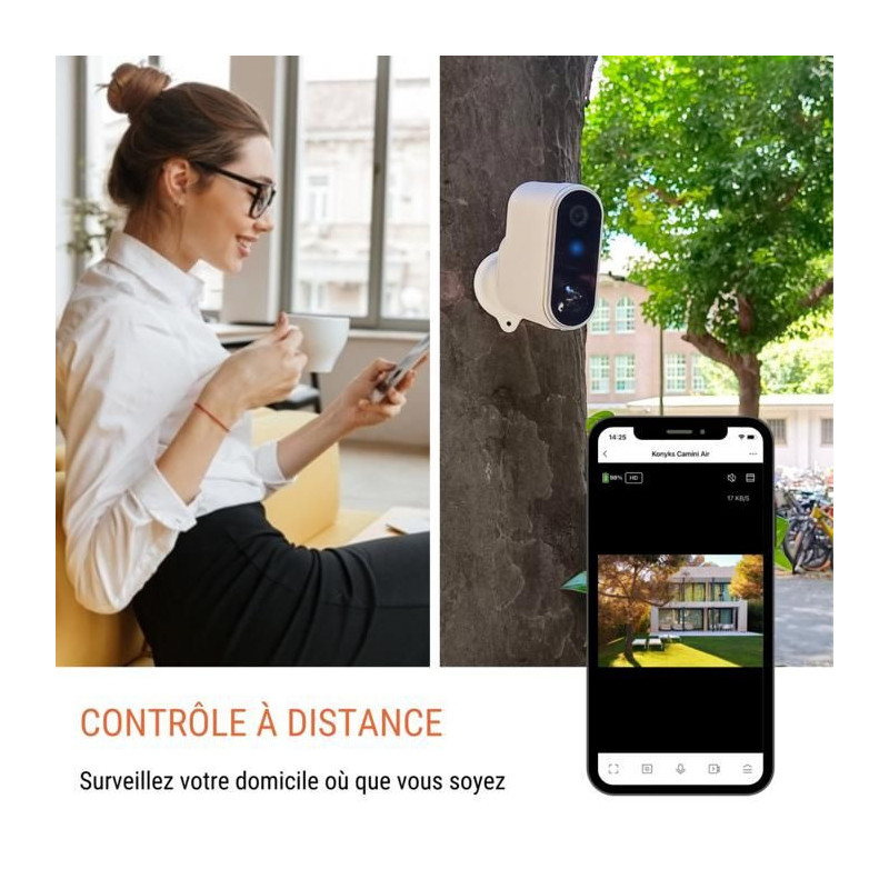 Konyks Camini Air 2 Solar Wireless Outdoor Surveillance Camera with So