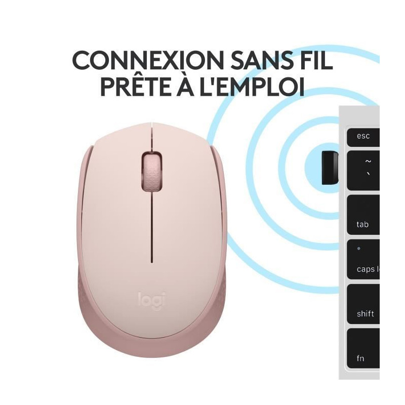 Logitech M171 wireless mouse 2.4 GHz with USB mini -receiver, Optical,