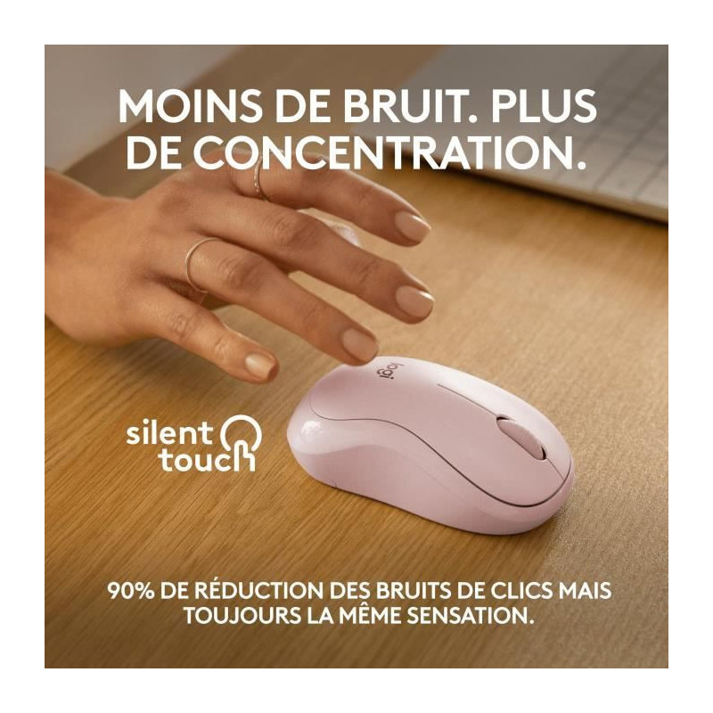 Logitech M240 mouse bluetooth, wireless, compact, portable, fluid moni