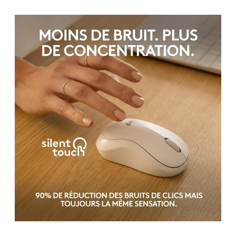 Logitech M240 mouse bluetooth, wireless, compact, portable, fluid foll