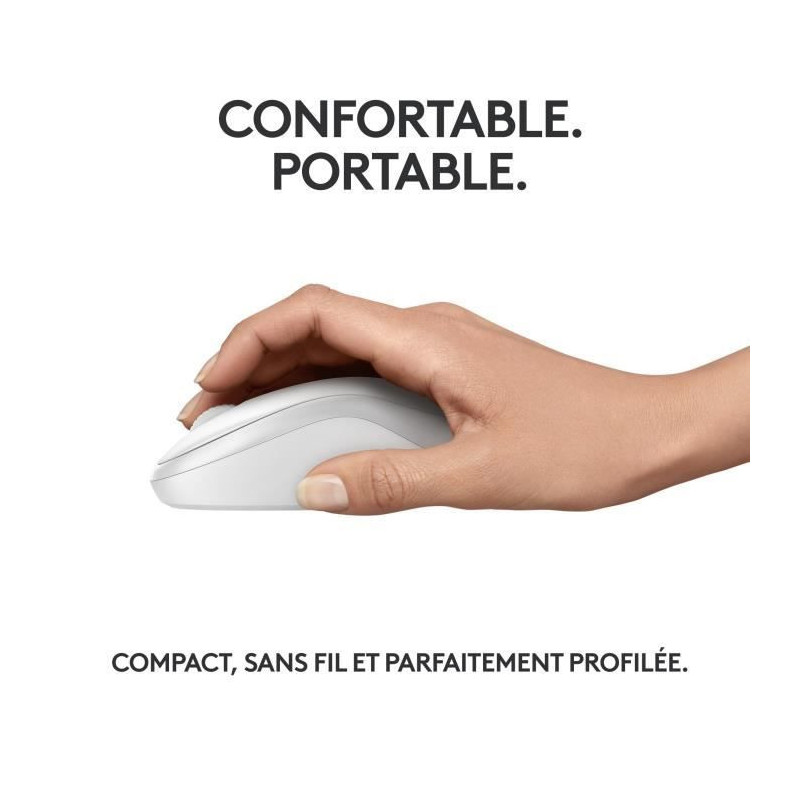 Logitech M240 mouse bluetooth, wireless, compact, portable, fluid foll