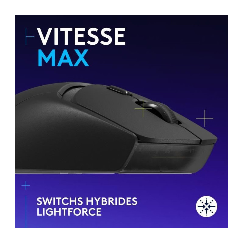 Logitech G309 LIGHTSPEED Wireless Mouse, Lightweight, LIGHTFORCE Hybri