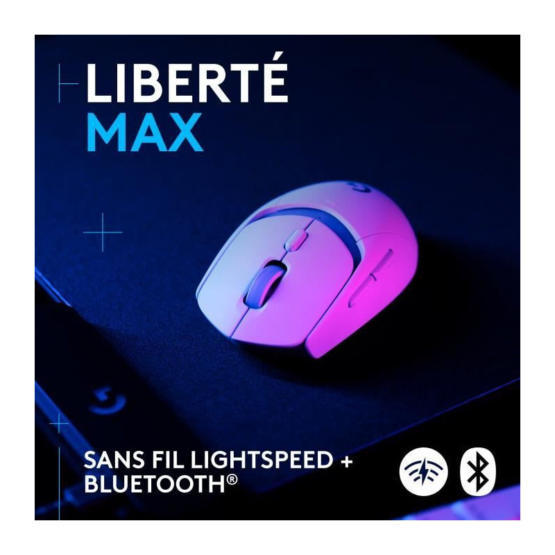 Logitech G309 LIGHTSPEED Wireless Mouse, Lightweight, LIGHTFORCE Hybri