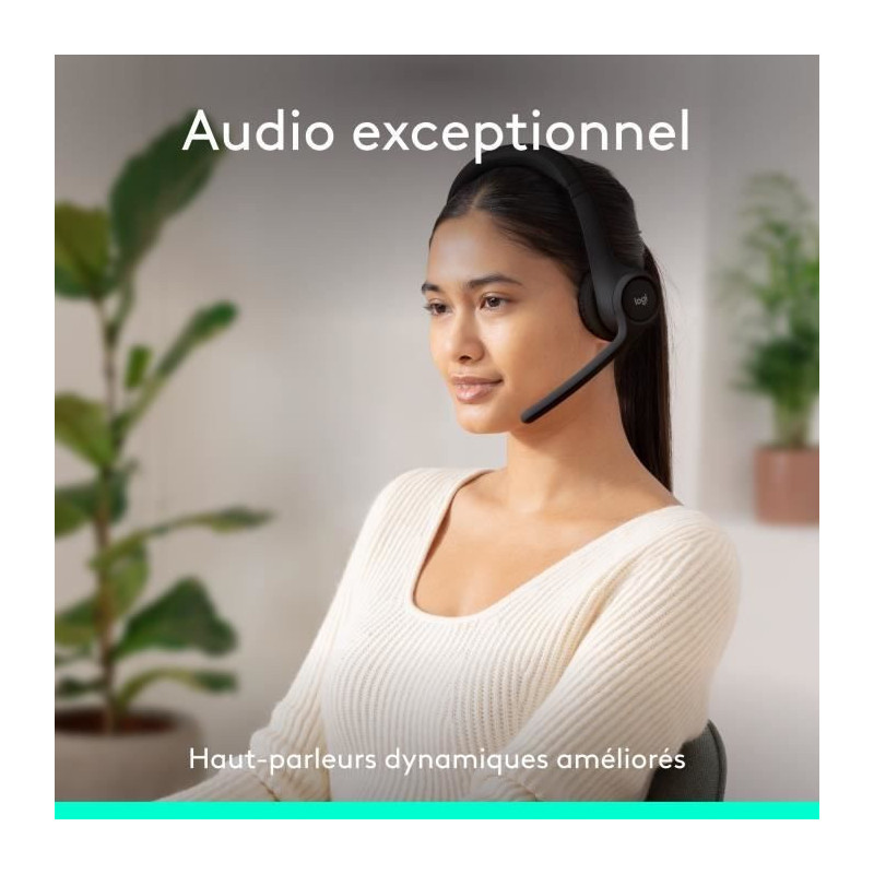 Logitech Zone 300 Bluetooth Wireless PC Headset with Noise-Cancelling