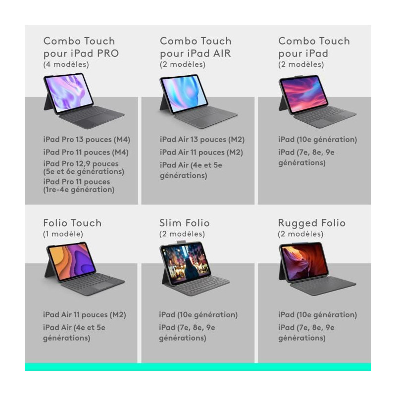 Logitech Combo Touch Keyboard Case for iPad Air 11-inch (M2)