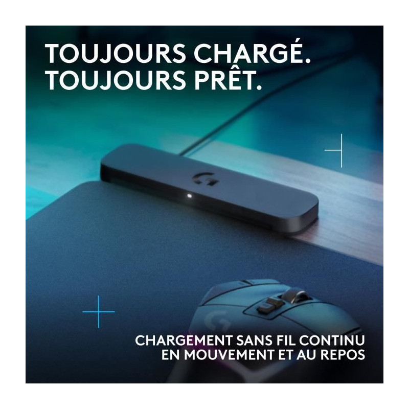 Mouse Pad - Wireless Charging System - Logitech G - Powerplay 2 - Blac