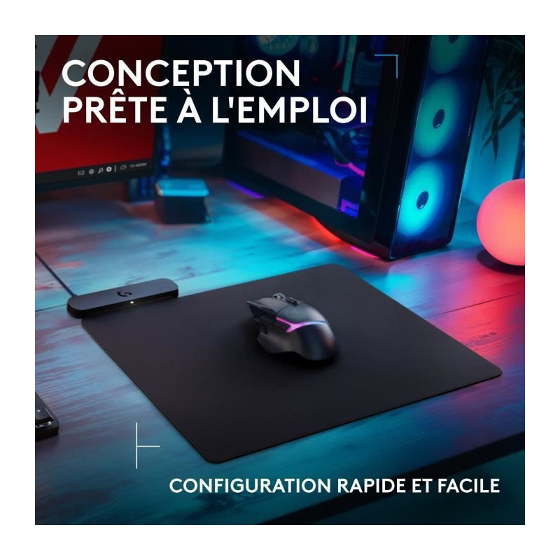 Mouse Pad - Wireless Charging System - Logitech G - Powerplay 2 - Blac