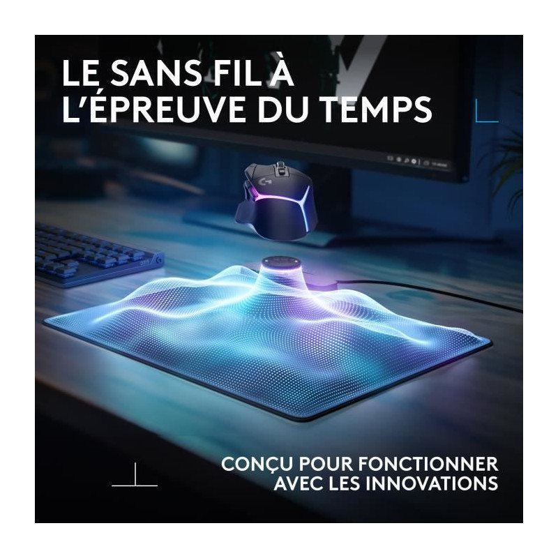 Mouse Pad - Wireless Charging System - Logitech G - Powerplay 2 - Blac