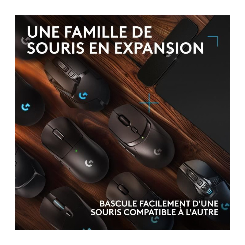 Mouse Pad - Wireless Charging System - Logitech G - Powerplay 2 - Blac