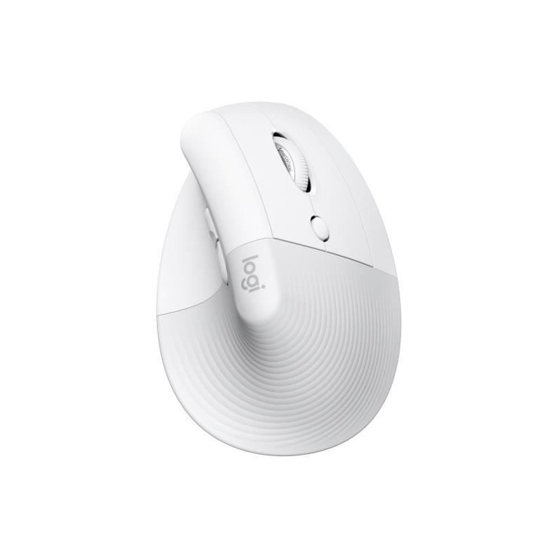 Logitech - Lift mouse for Mac - Wireless Ergonomic - White