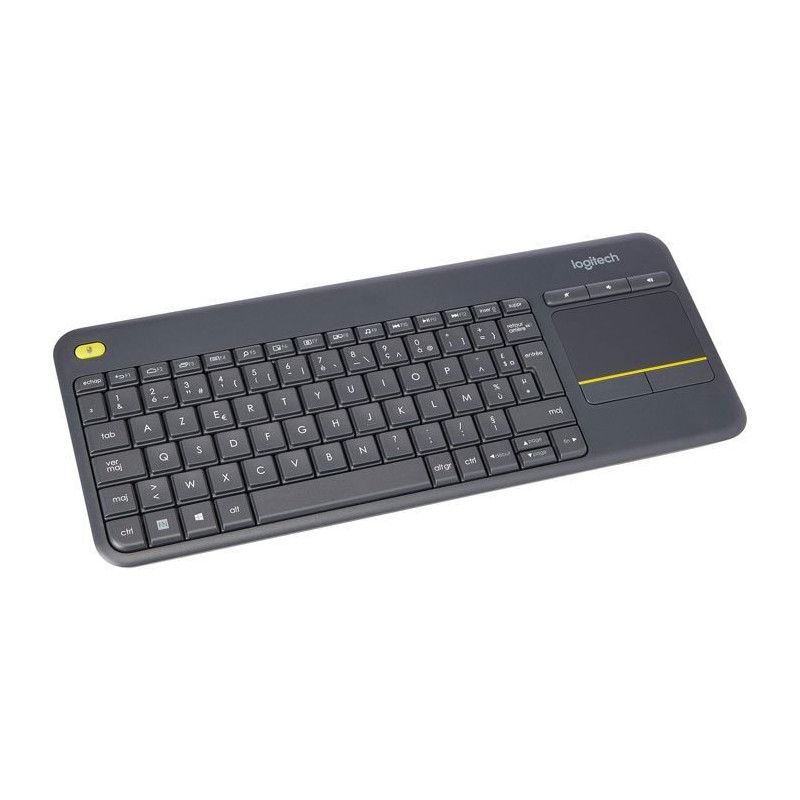 LOGITECH K400 Plus Multimedia TV Keyboard - AZERTY - Wireless - Touchp