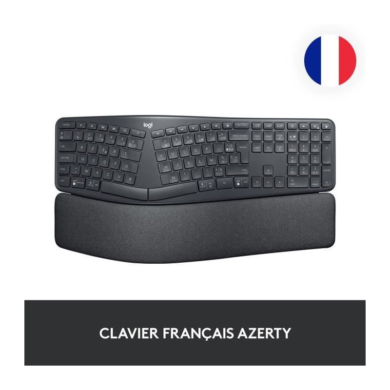 Ergonomic keyboard - Wireless - LOGITECH - K860 ERGO - Keyboard positi
