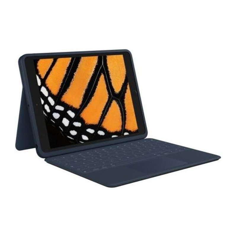 Keyboard case - Logitech Rugged Combo 3 Touch - For iPad 7th, 8th and