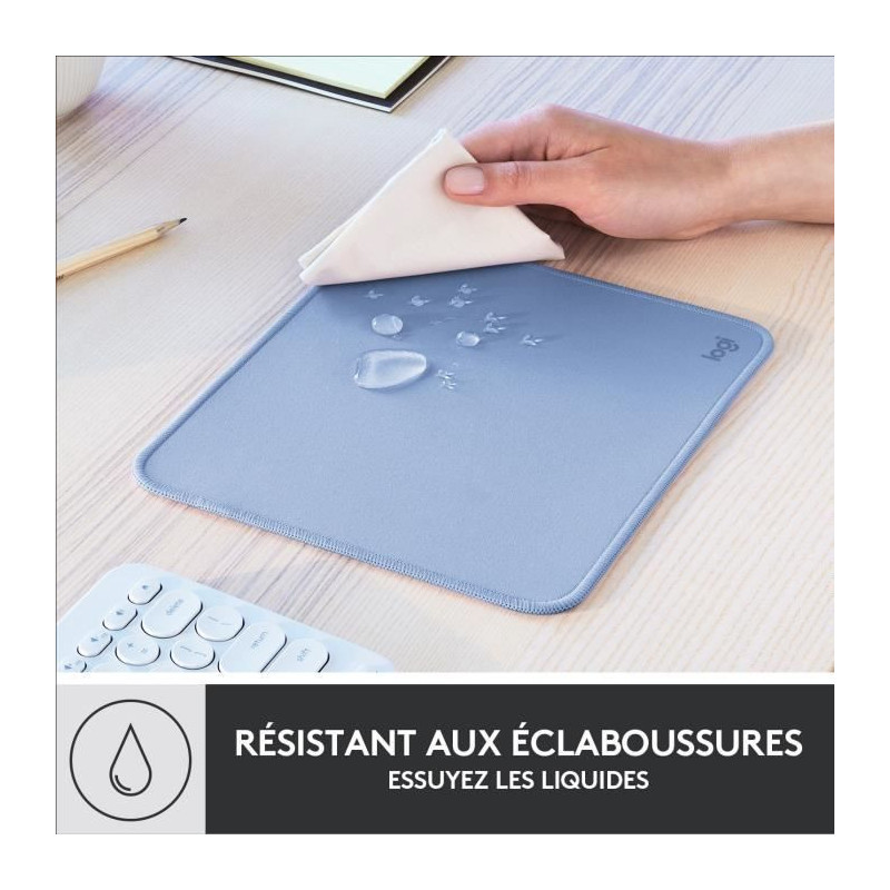 Durable Mouse Pad - Logitech - Studio Series - Easy Glide - Blue Gray