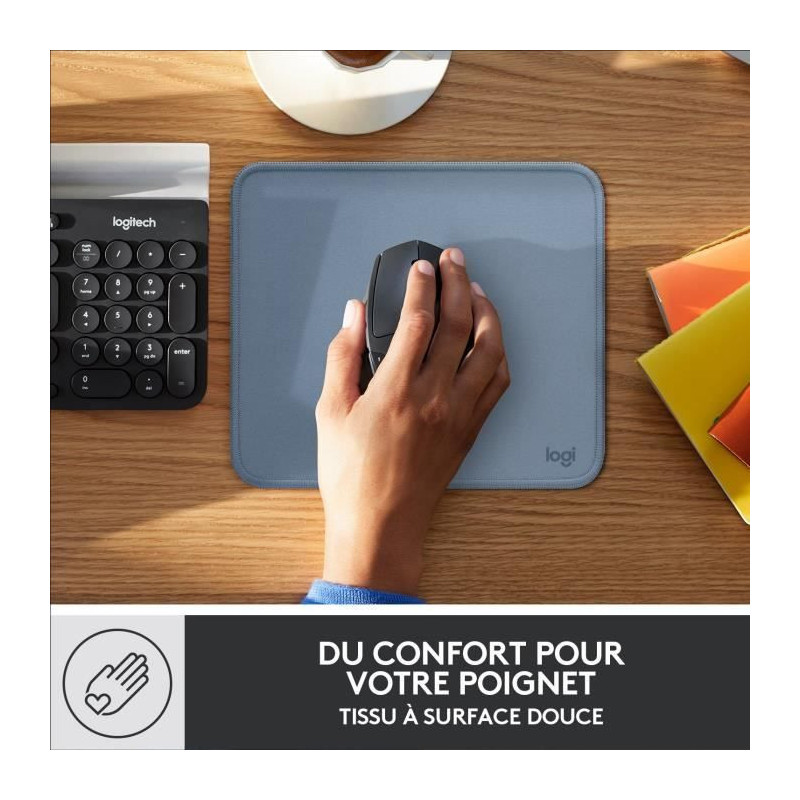 Durable Mouse Pad - Logitech - Studio Series - Easy Glide - Blue Gray
