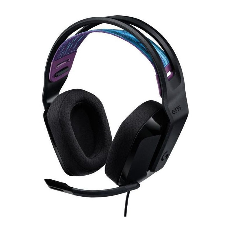 GAMING headset - Lightweight - LOGITECH G - G335 WIRED - BLACK Discord